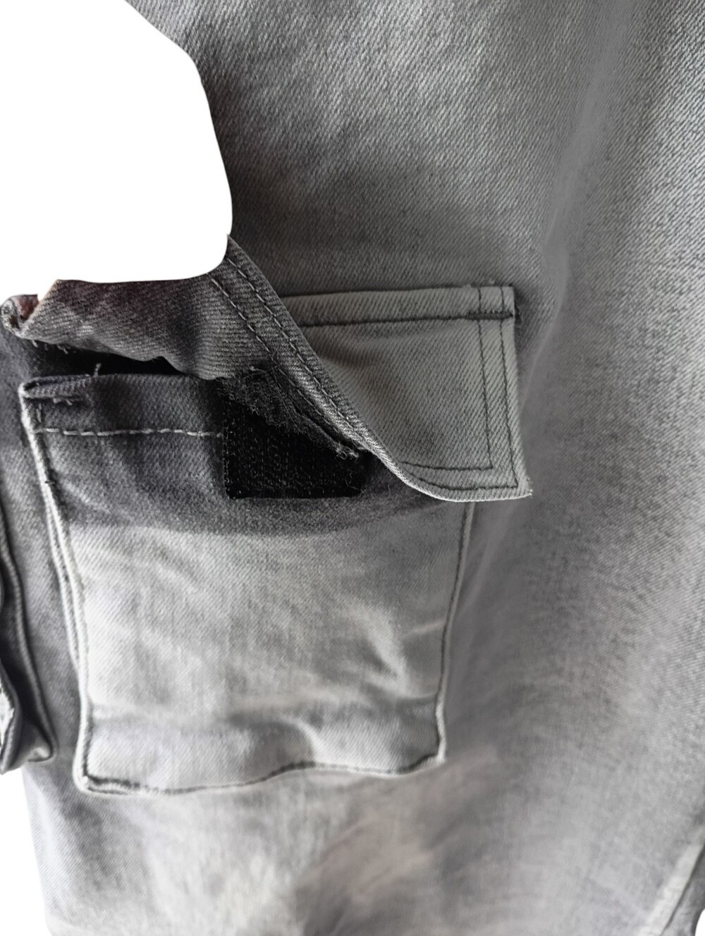 Madrag Y2K Grey Denim Multi Pocket Cargo Pants - Picture 4 of 7